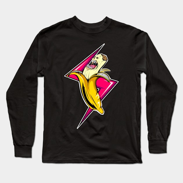 Monster Banana Long Sleeve T-Shirt by Dayone